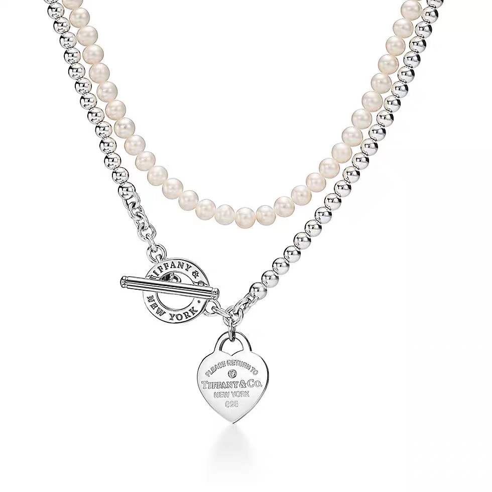 Tiffany Necklace Necklace Bracelet Double Strap Couple Style Same Style Trendy Versatile - cnluxepick