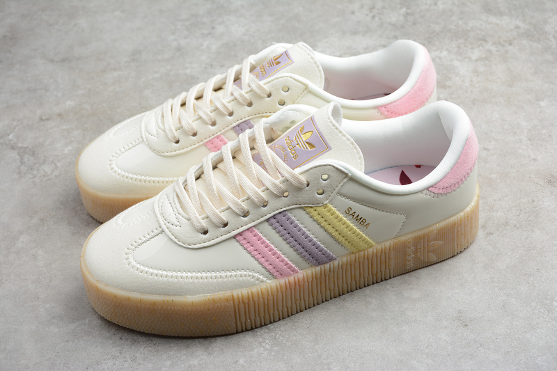 Adidas Sambarose Shoes Cloud White/Pink/Yellow EG1817
