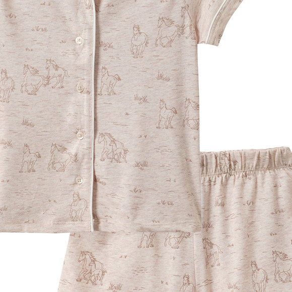 Topolino Mädchen Shorty mit Pferde-Allover