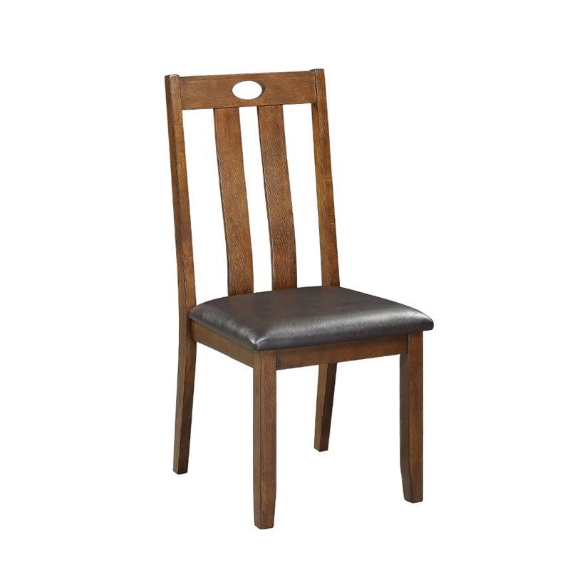 Pemberly Row 5 Piece Wood Dining Set in Warm Brown - PR-4753-2018685
