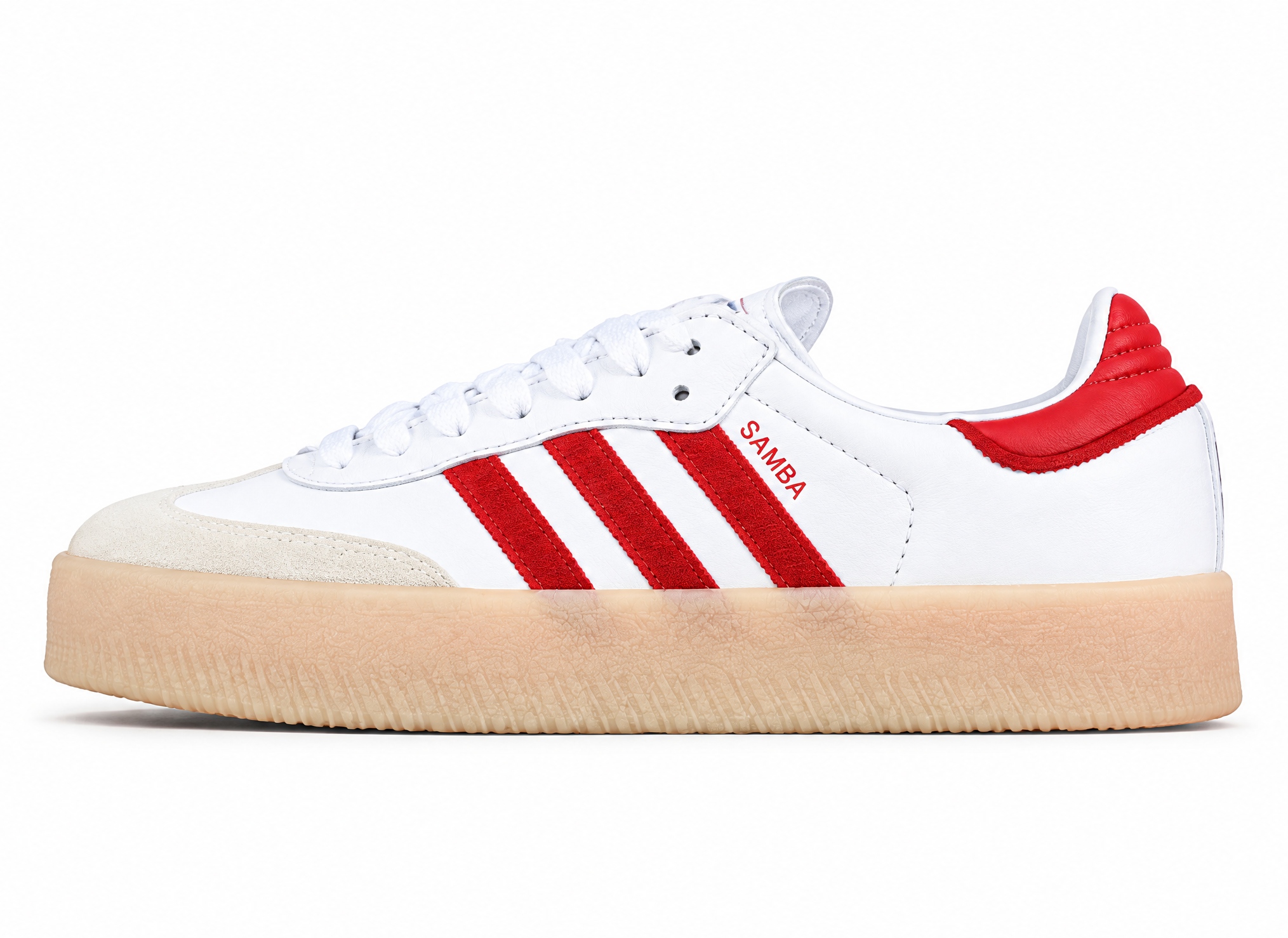 Adidas Samba Vegan White/Red/Brown ID0438