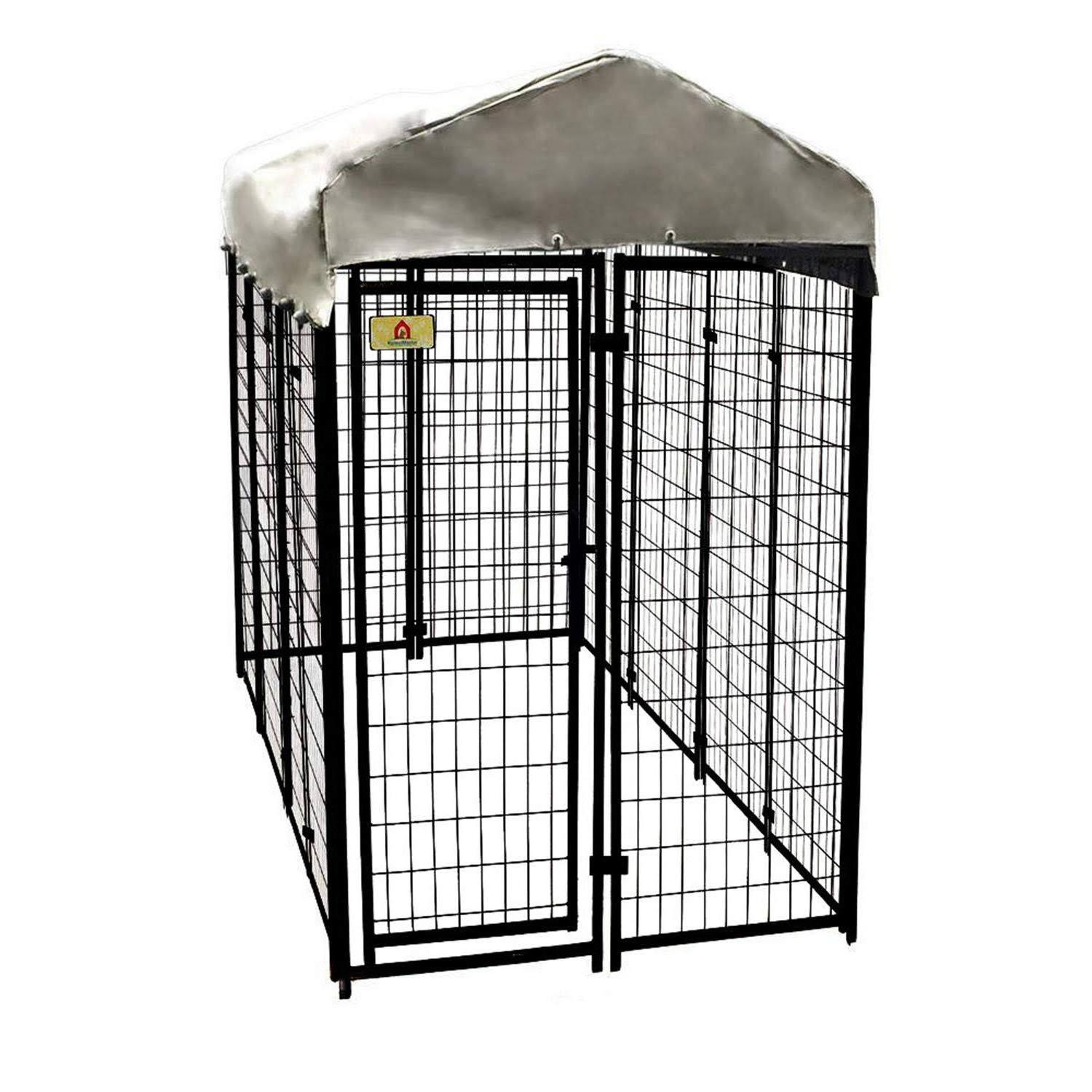 2026 4 ft. x 8 ft. x 6 ft. Welded Wire Dog Fence Kennel Kit