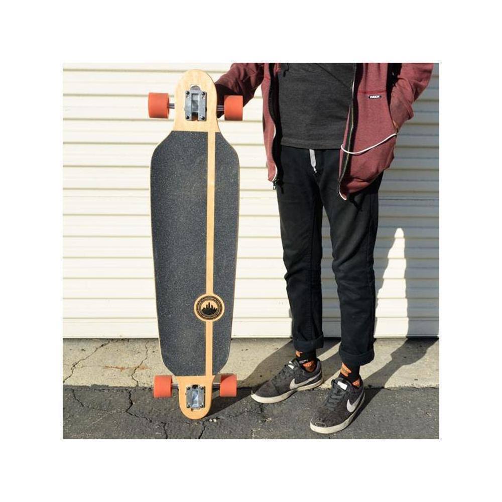 Yocaher Punked Drop Through Tiedye Rasta Longboard Complete