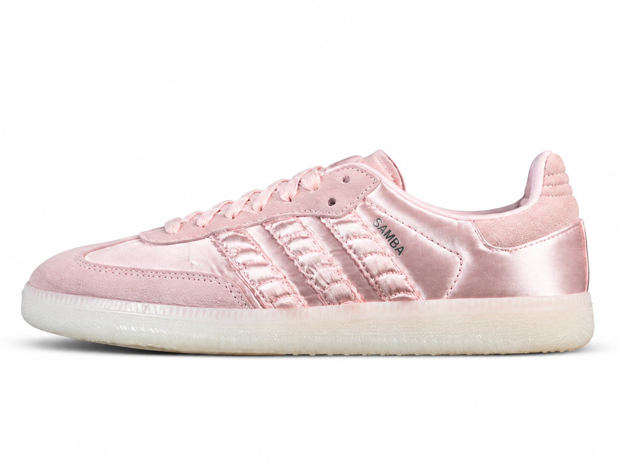 Adidas Samba Clover Casual Board Shoes Light Pink/Beige HQ5158