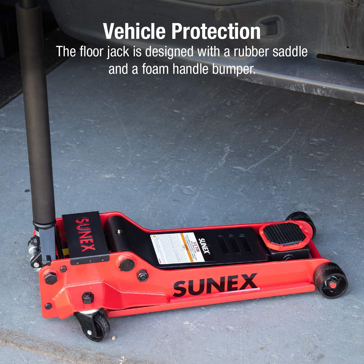 3.5 Ton Low Profile Steel Service Jack with Rapid Rise Technology