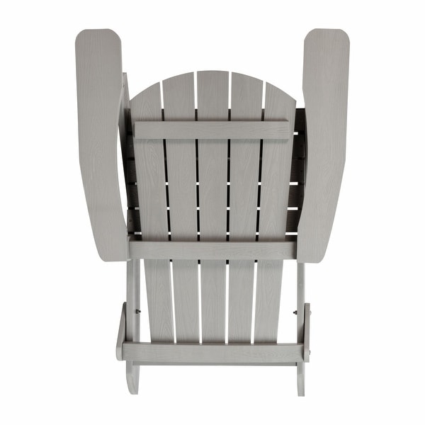 AllWeather Poly Resin Folding Adirondack Chair