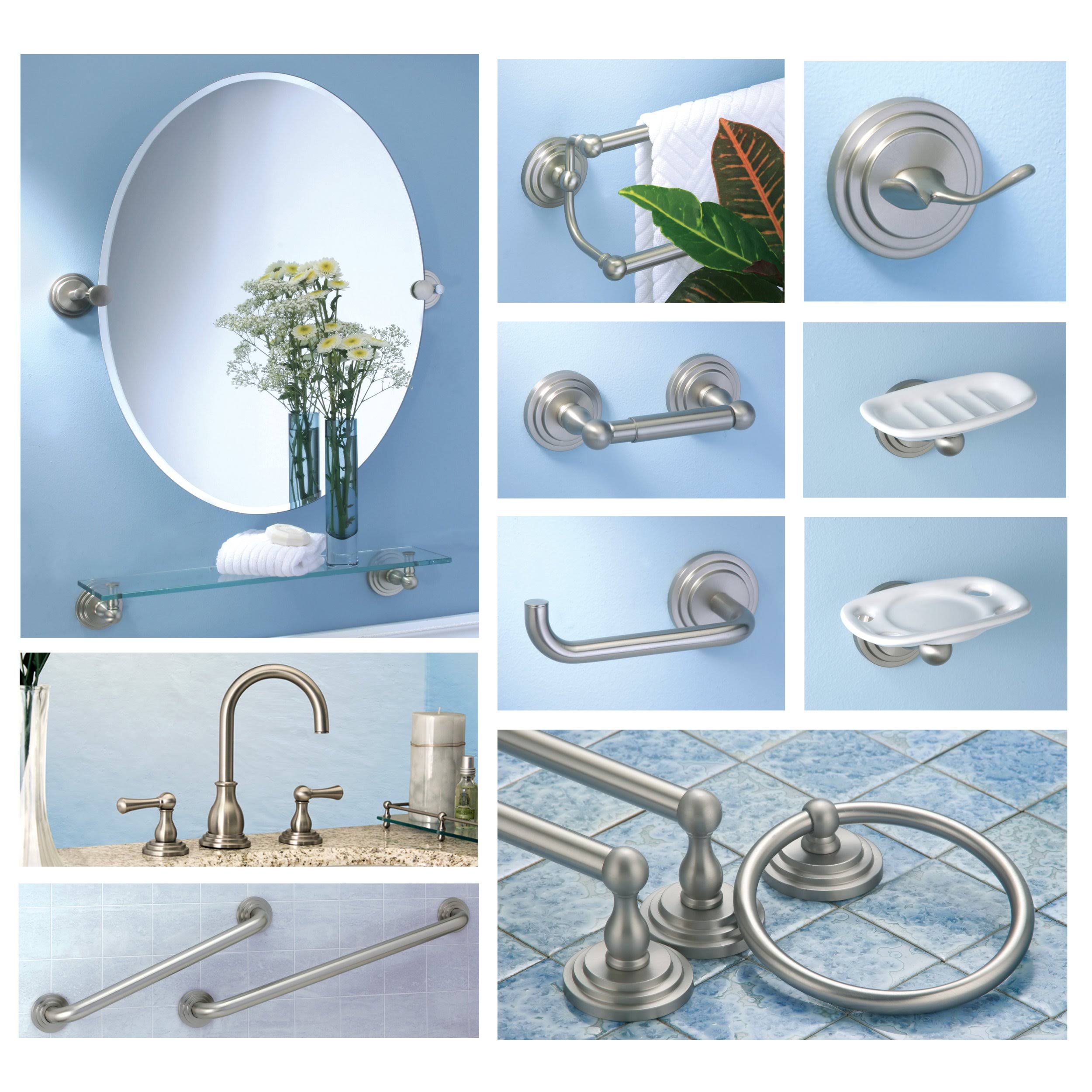 Gatco 864 Marina 18x22 Grab Bar Satin Nickel