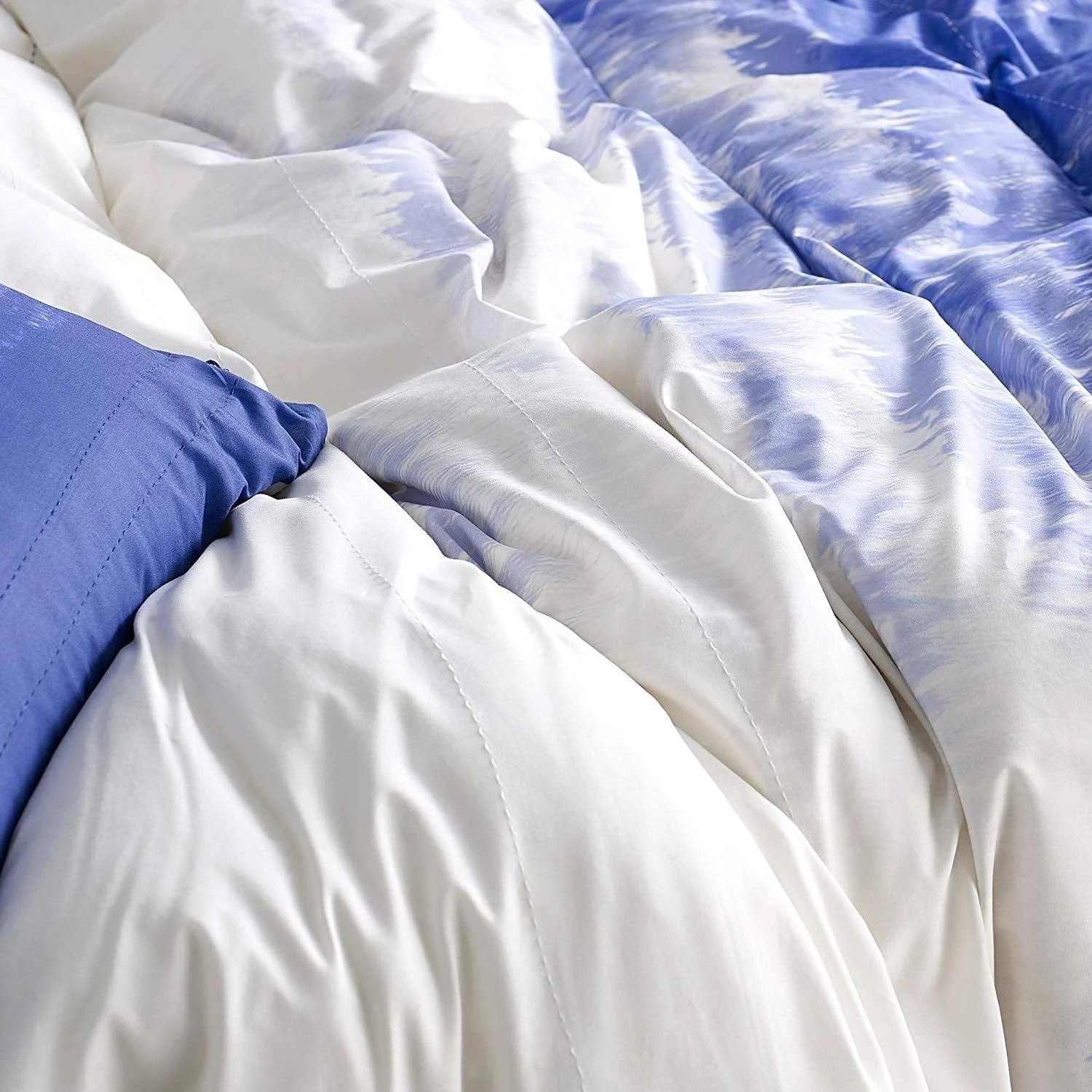 Ombre Ocean Duvet Cover - Purple Navy, Size: Queen
