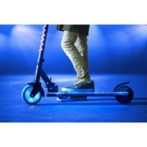 Jetson Glow Kids Electric Scooter with Throttle, LED Lights on Deck and Stem Blu