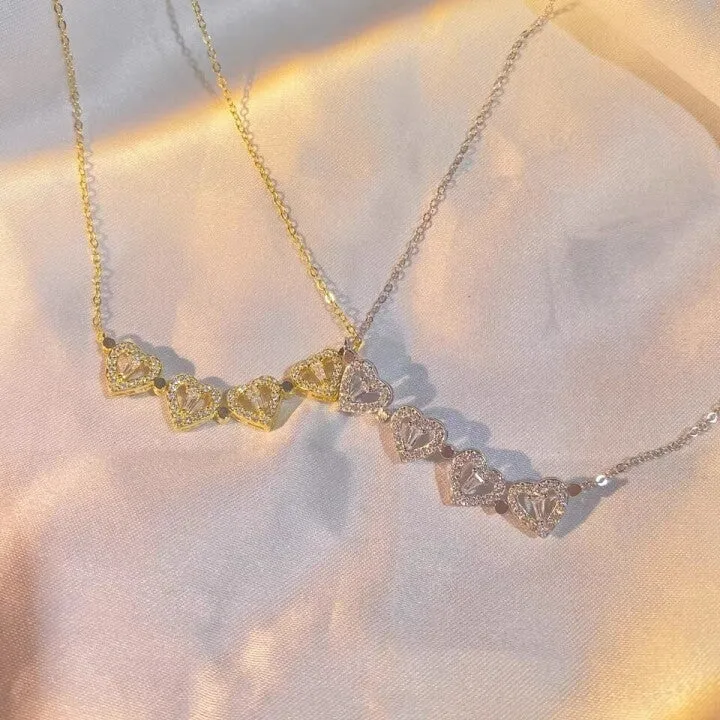 Four-Leaf Heart Shape Necklace
