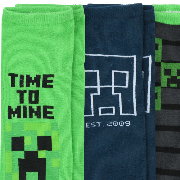 Topolino 3 Paar Minecraft Sneaker-Socken im Set