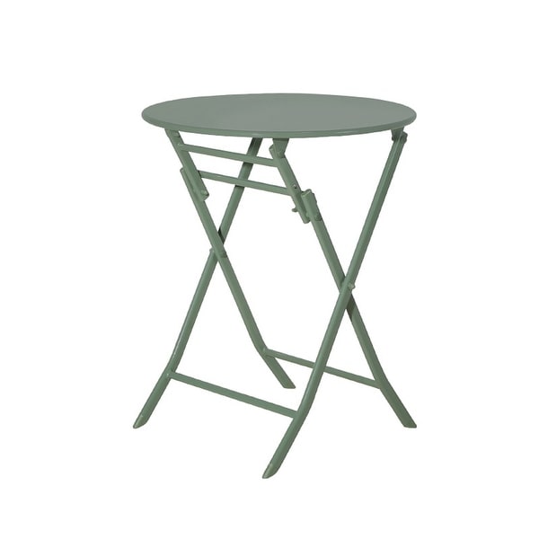 3Piece Patio Bistro Set of Foldable Round Table and Chairs,Yellow