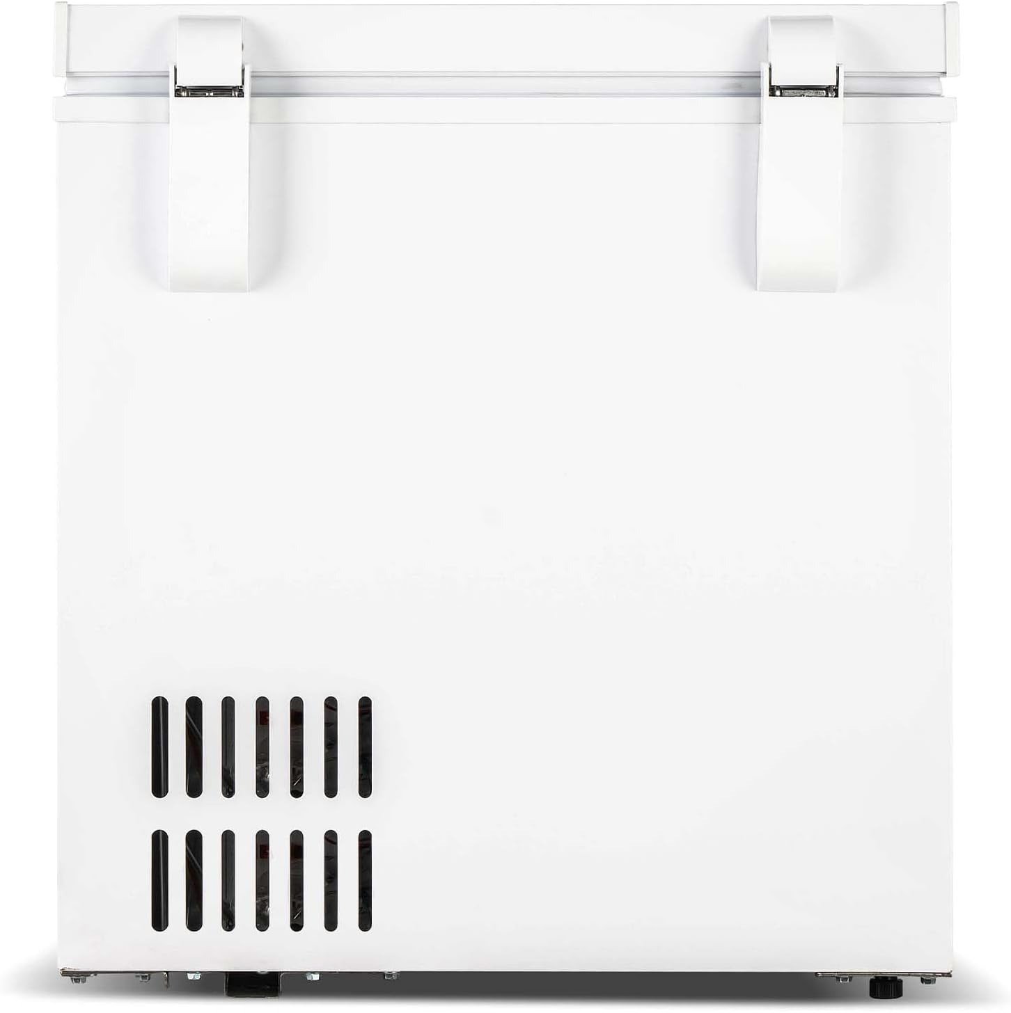 Chest Deep Freezer, 2.0 Cu. Ft. Capacity, Adjustable Thermostat-Removable Vinyl Coated Wire Basket-Easy Defrost Drain- Garage Ready- Pearl White