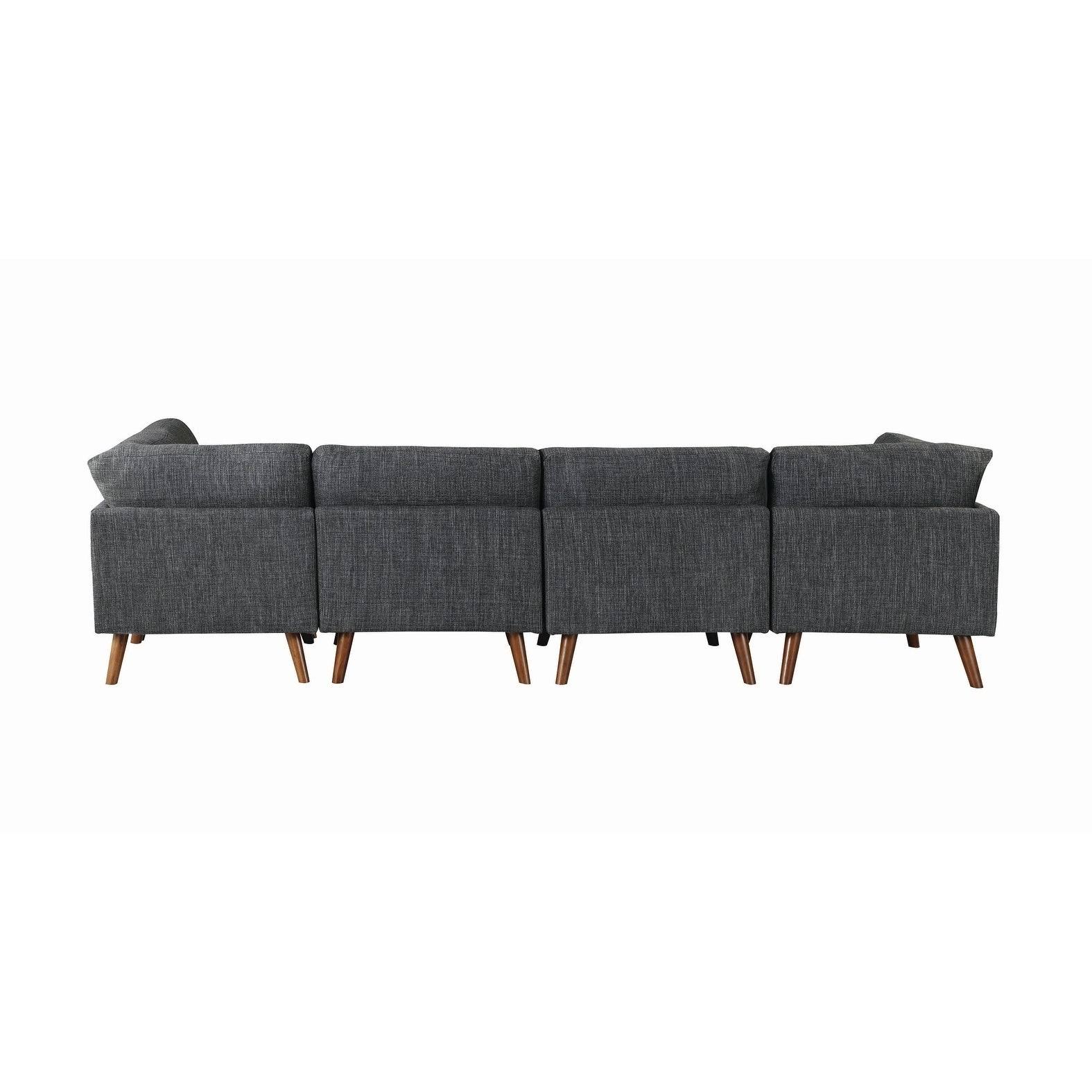 Coaster Churchill Dark Grey Rectangular Ottoman