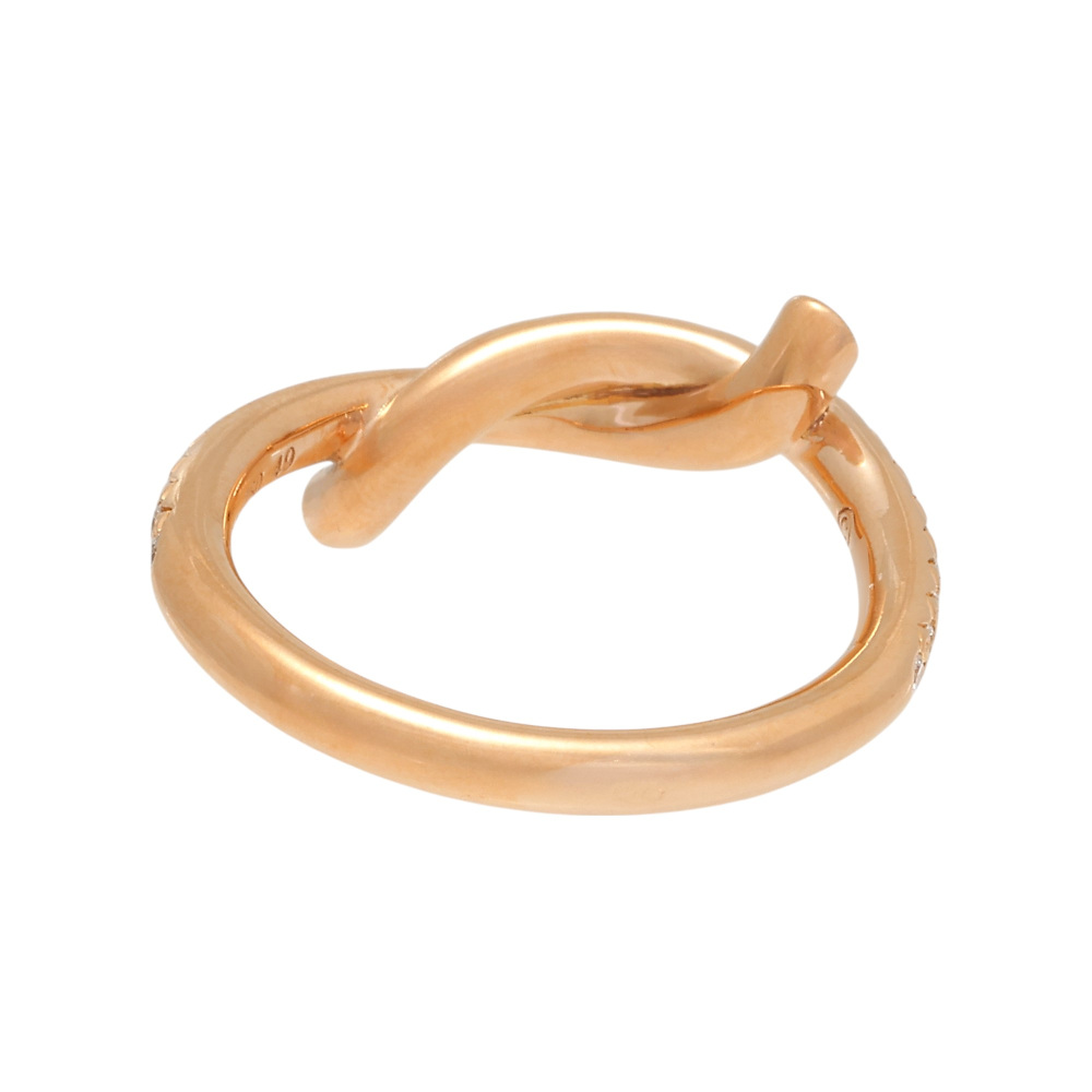 Cartier Entrerace Ring 18K Rose Gold Diamond