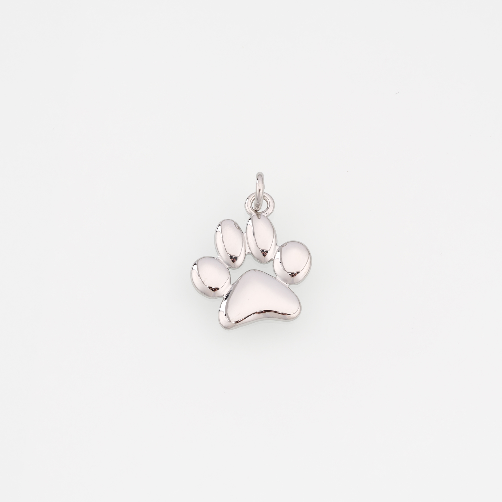 18K Gold Filled Paw Pendant,Dog Paw Charm Earrings Necklace for DIY Jewelry Making Supply