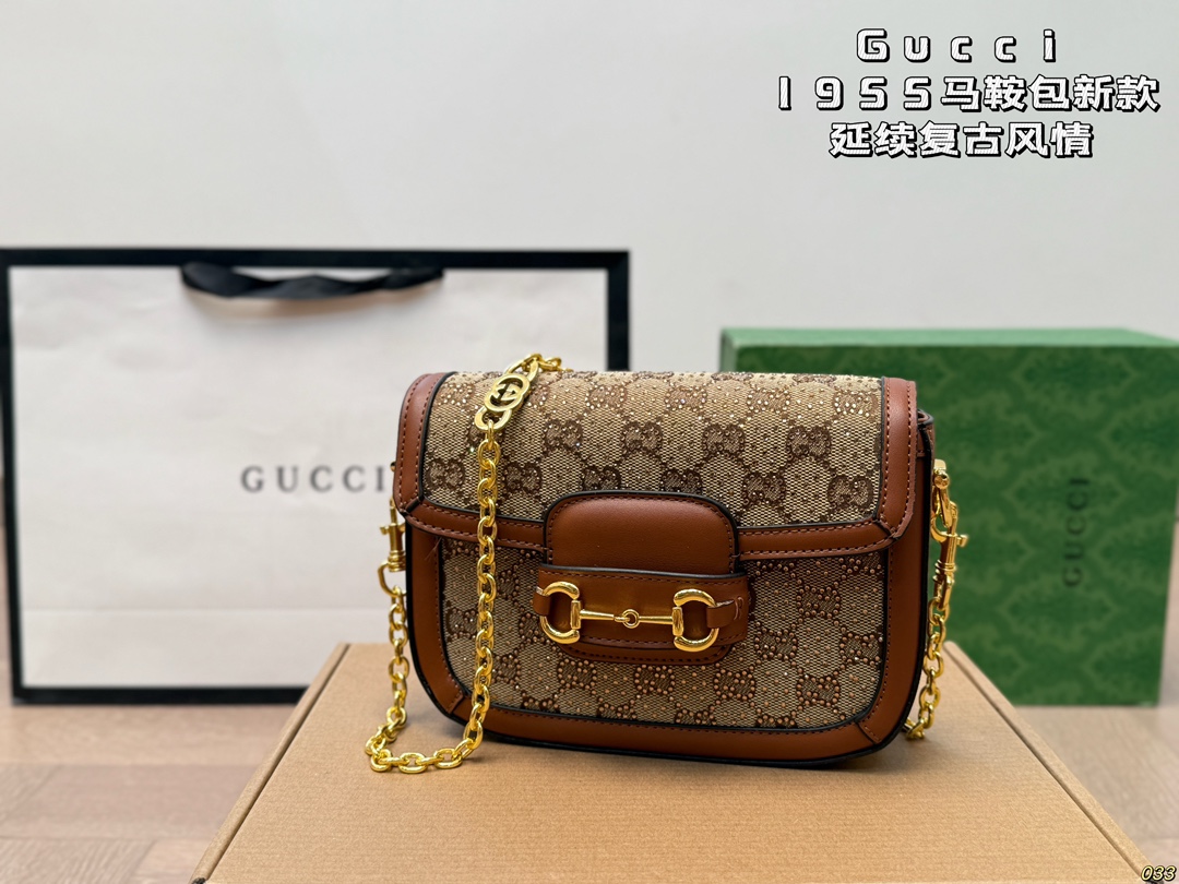GUCCI retro saddle bag crossbody bag shoulder bag - cnluxepick