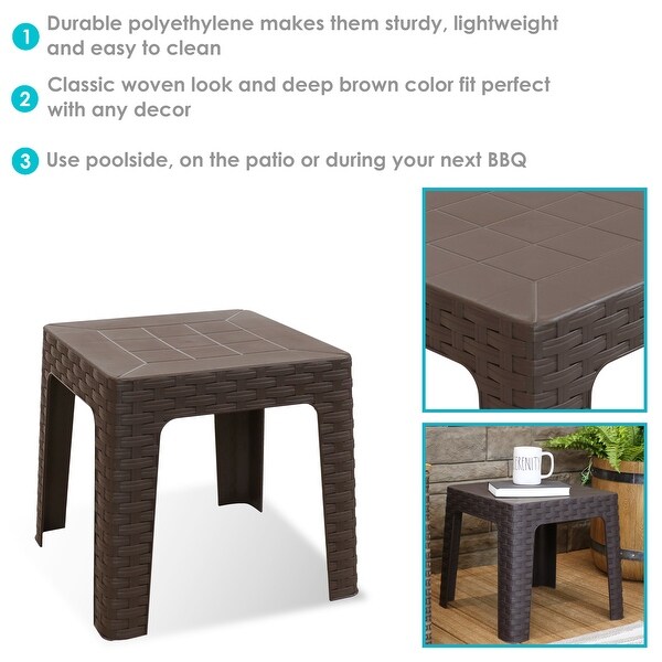 Sunnydaze Patio Side Table