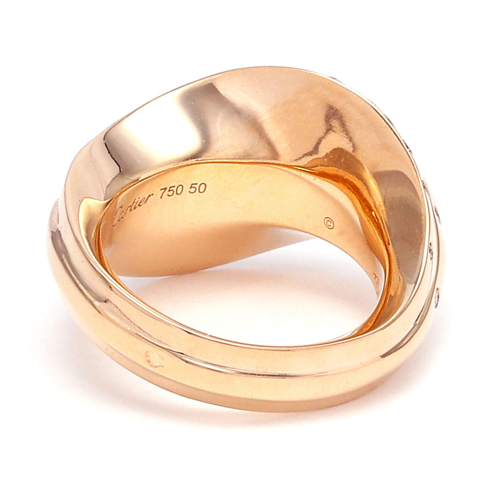 Cartier Nouvelle Berg Ring 18K Rose Gold Diamond