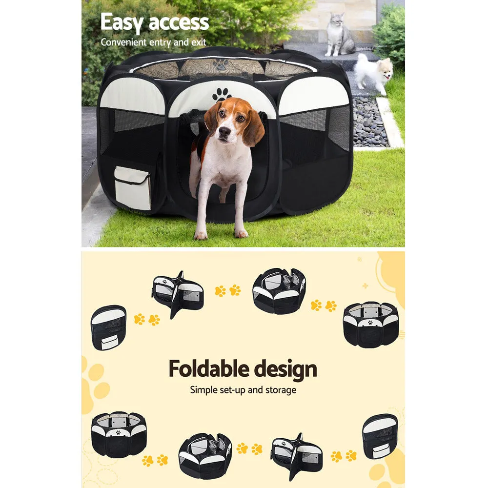 Pet Pet Dog Playpen Enclosure Crate 8 Panel Play Pen Tent Bag Puppy Fence 2XL
