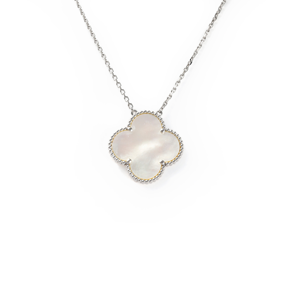 Van Cleef & Arpels Magic Alhambra Necklace 18K White Gold Mother of Pearl VCARN32200