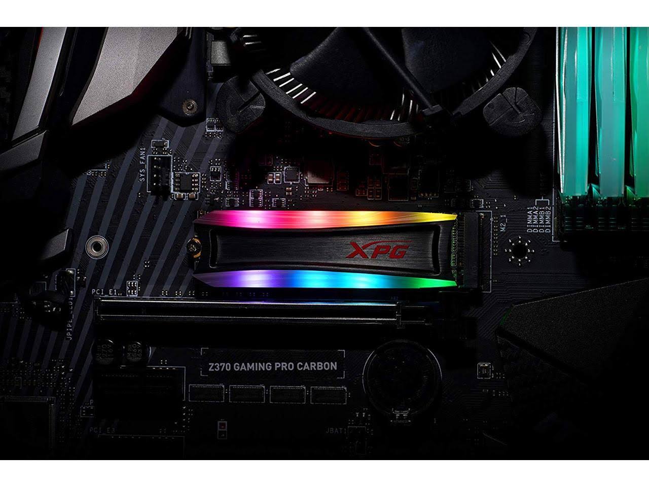 ADATA XPG 2 TB External SSD - M.2 2280 - Spectrix S40G RGB - PCI Express 3.0 x4 (NVMe)