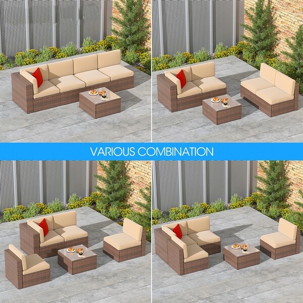 5 Pieces Patio Furniture Set