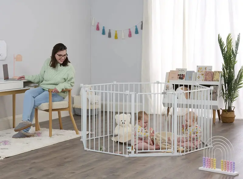 Regalo Super Wide Adjustable Baby Gate – 192-Inch Expandable Play Yard & Safety Barrier