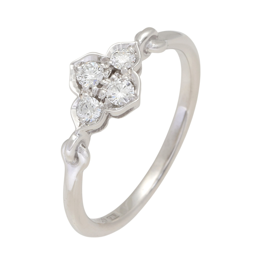 Cartier Hindu Ring 18K White Gold Diamond