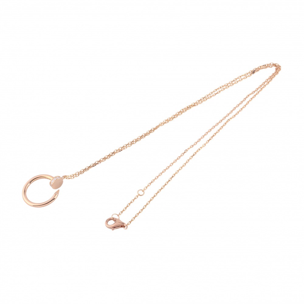 Cartier Juste un Clou Necklace 18K Rose Gold Diamond B7224513