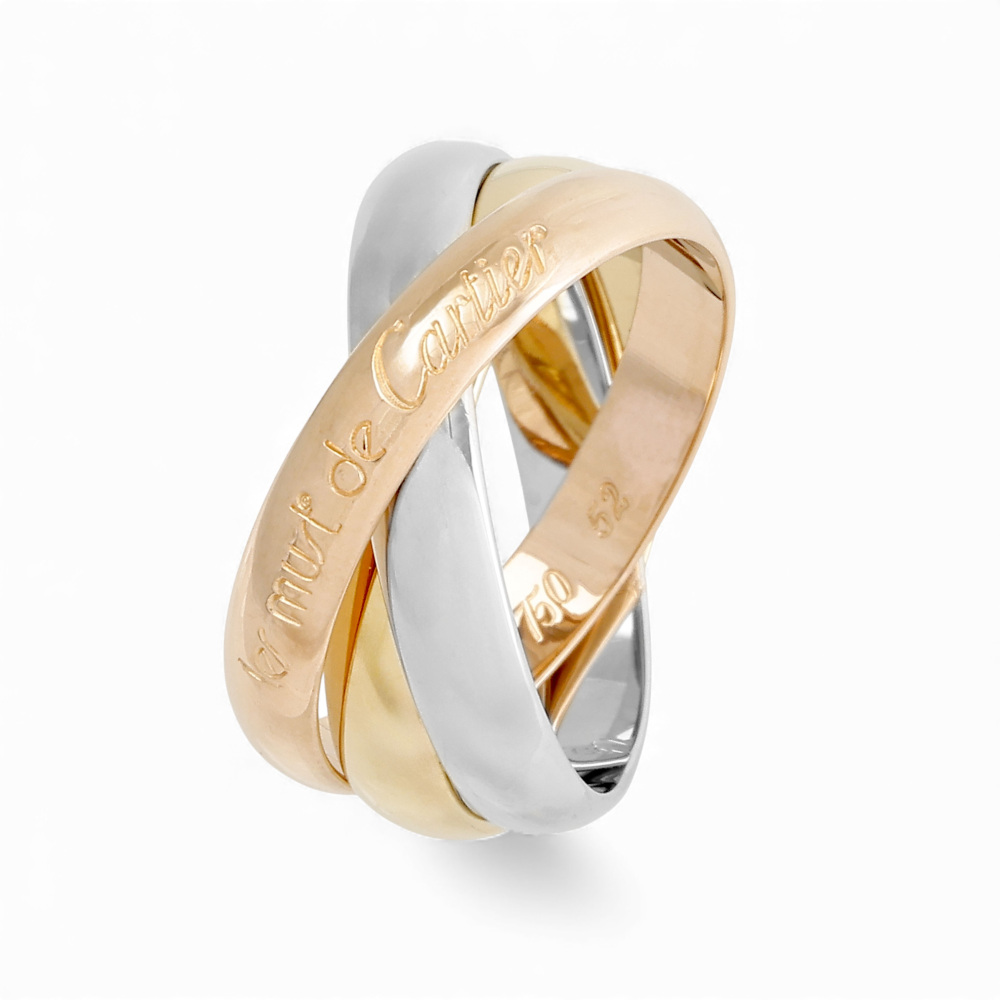 Cartier Trinity Ring Tri-Gold