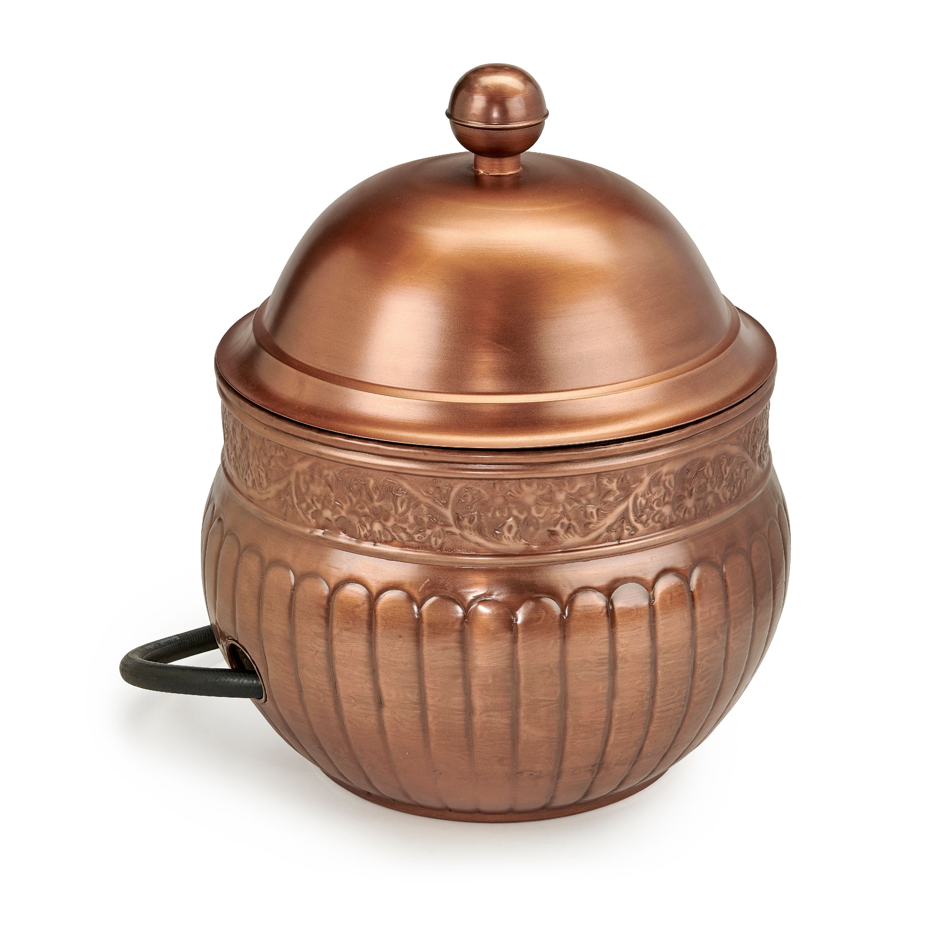 Good Directions La Jolla Hose Pot with Lid, Copper Finish - Holds 150 ft. Hose