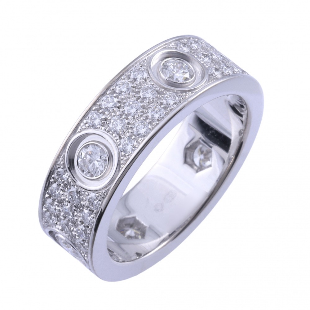 Cartier Love Ring 18K White Gold Diamond N4210400
