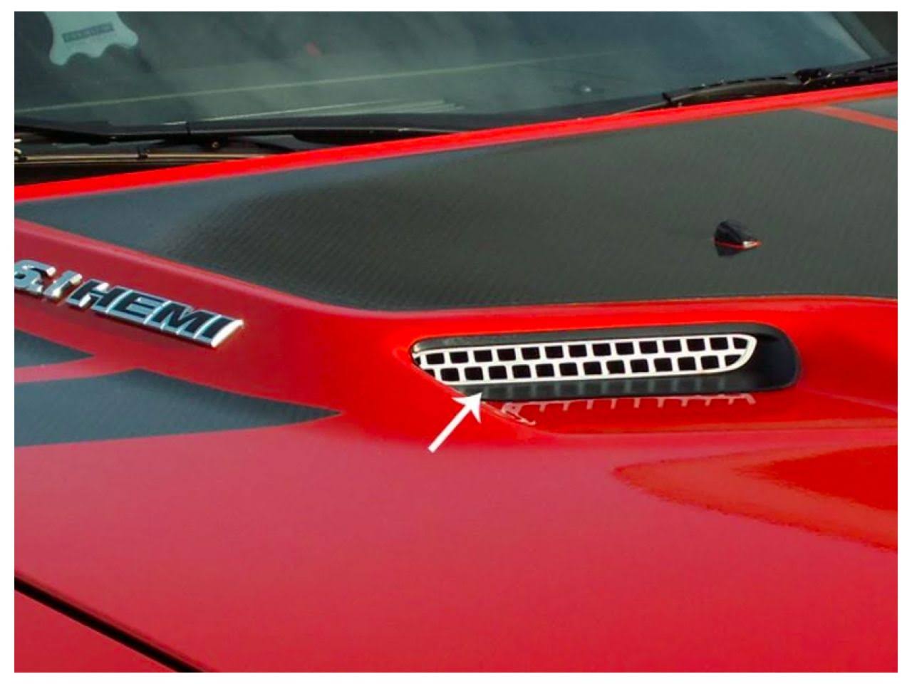 American Car Craft 152013 08-14 Challenger Hood Scoop Grille Overlay