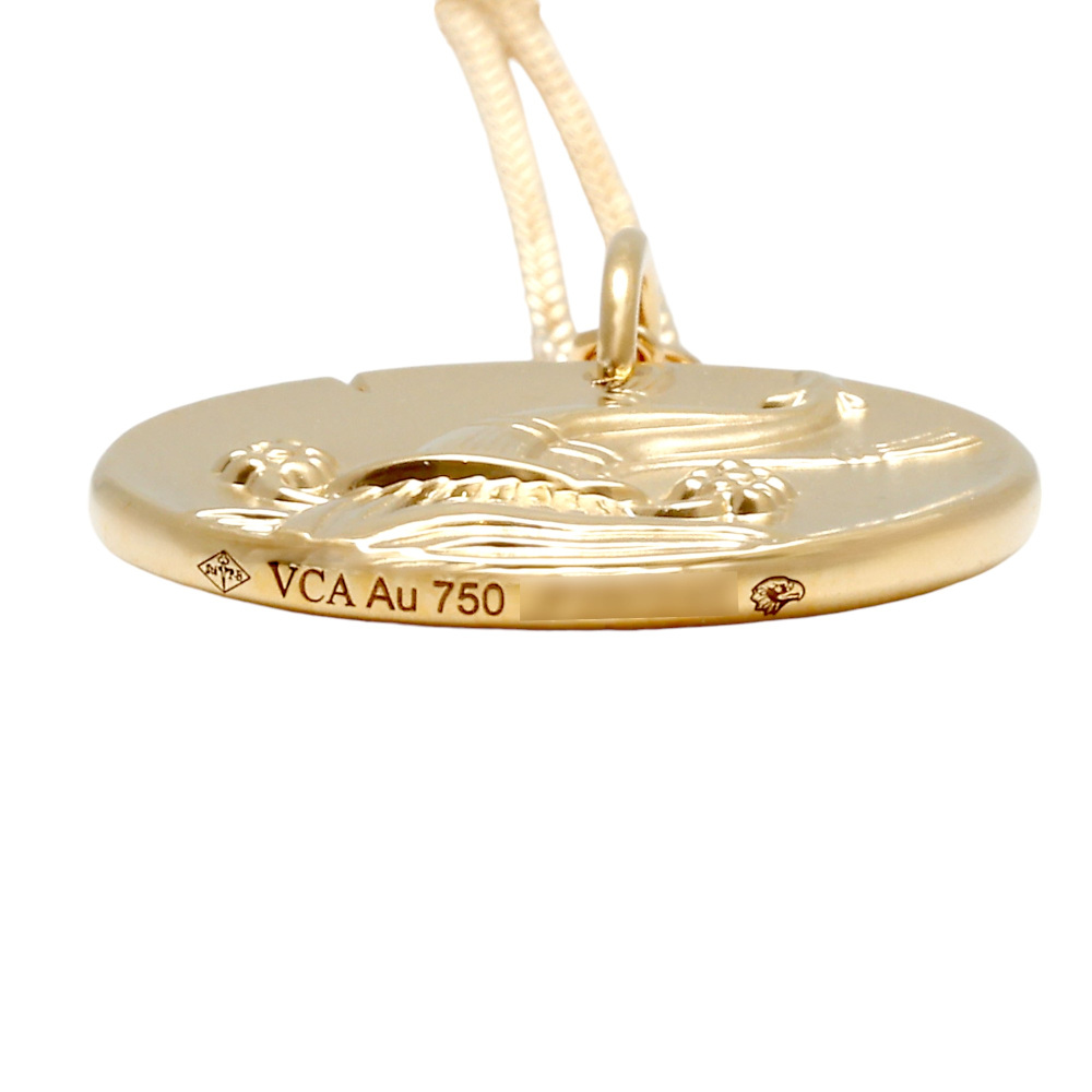 Van Cleef & Arpels Zodiac Aquarius Necklace 18K Yellow Gold