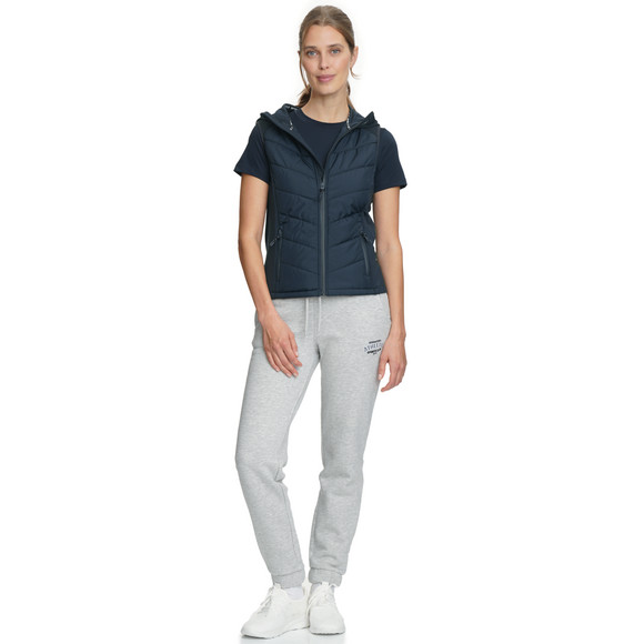 Gina Sports Damen Sport-Weste mit Kapuze