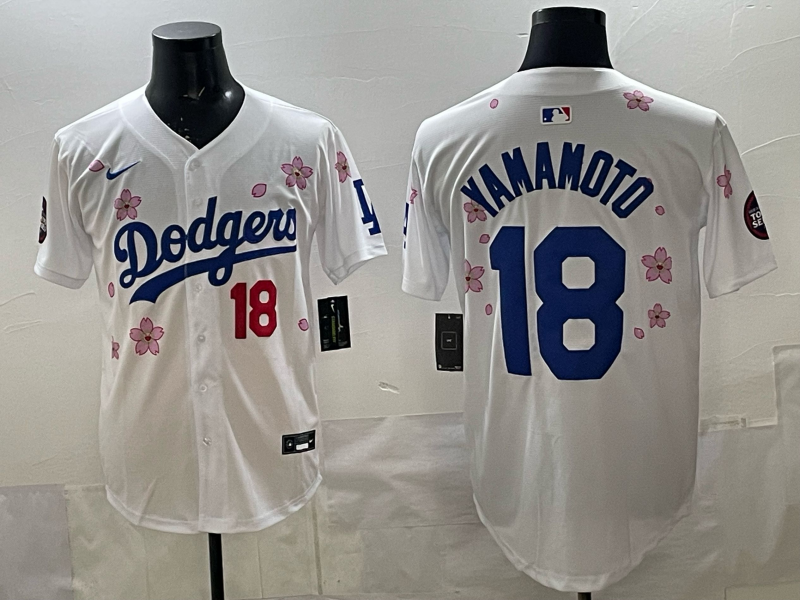 Men's Los Angeles Dodgers Yoshinobu Yamamoto #18 White Alternate Limited Jersey