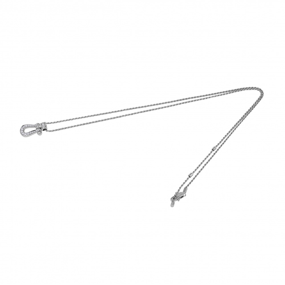 FRED Force 10 Necklace 18K White Gold Diamond