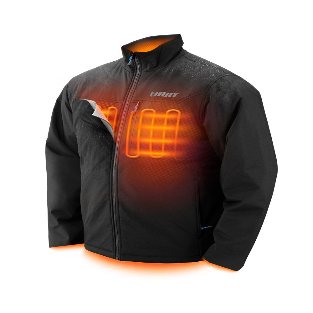 HART 20-Volt Men'S Heated Medium-Duty Jacket Kit, Medium