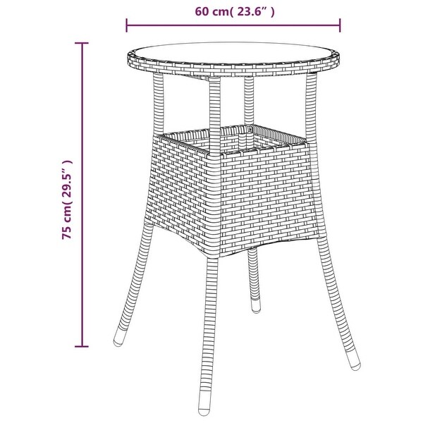 vidaXL Patio Table ?23.6