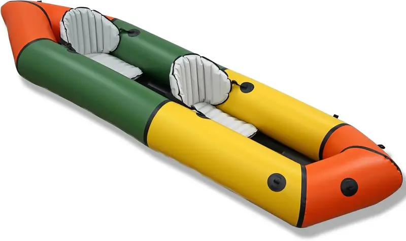 Ultra-Lightweight TPU Packraft – Single or Tandem Inflatable Kayak for Flatwater, Fishing, and Backcountry Adventures