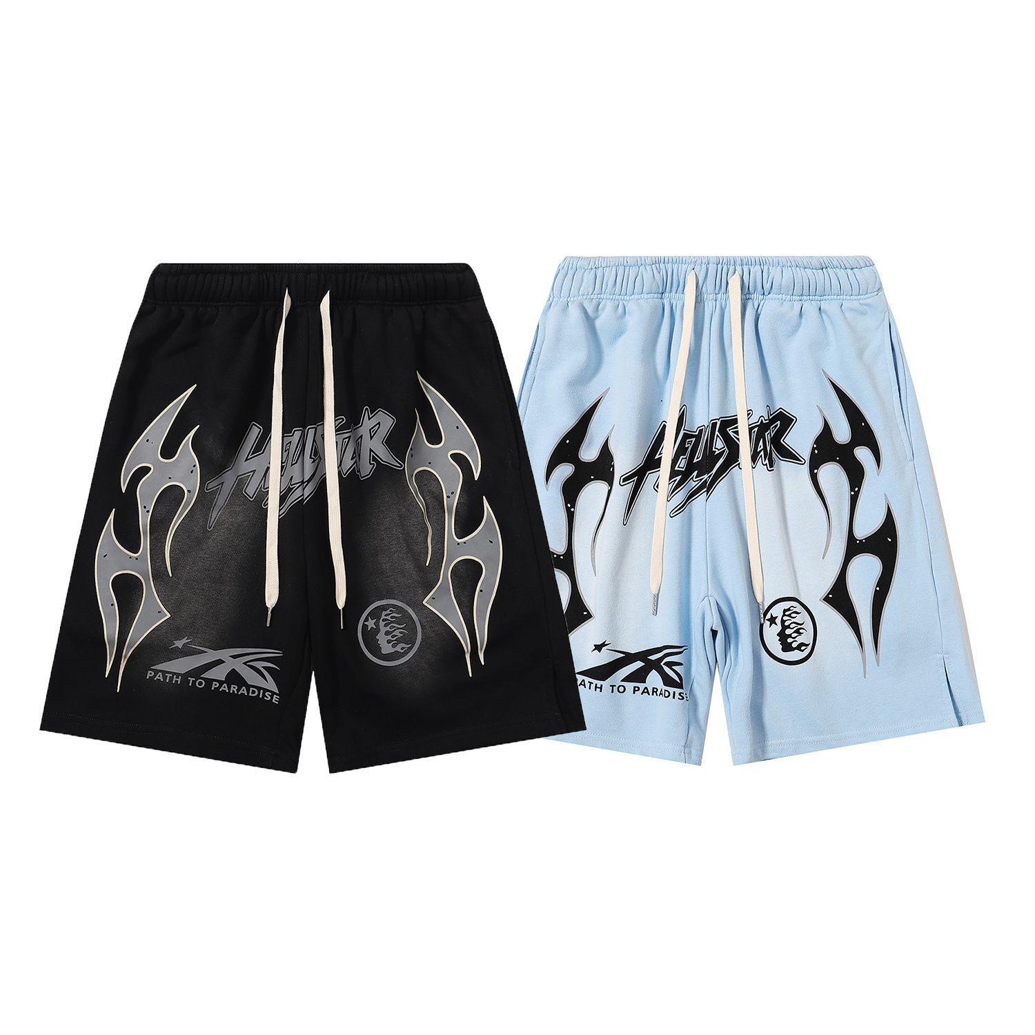 HellStar Sky Blue Casual Shorts - cnluxepick