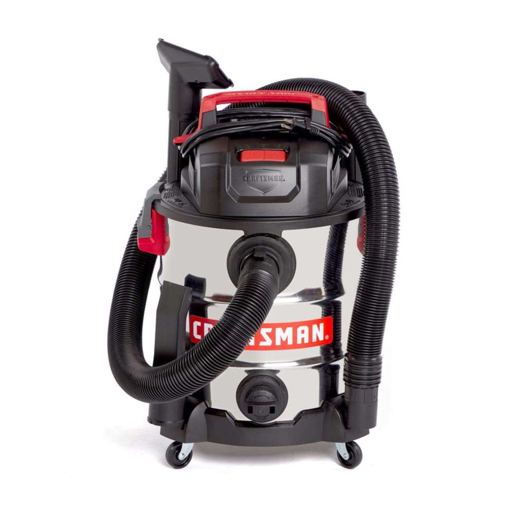 Craftsman Wet/Dry Vacuum 10 Gallon 120V 6HP Peak Stainless Steel