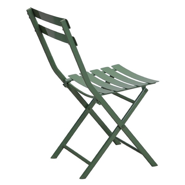 3Piece Patio Bistro Set of Foldable Round Table and Chairs,Yellow