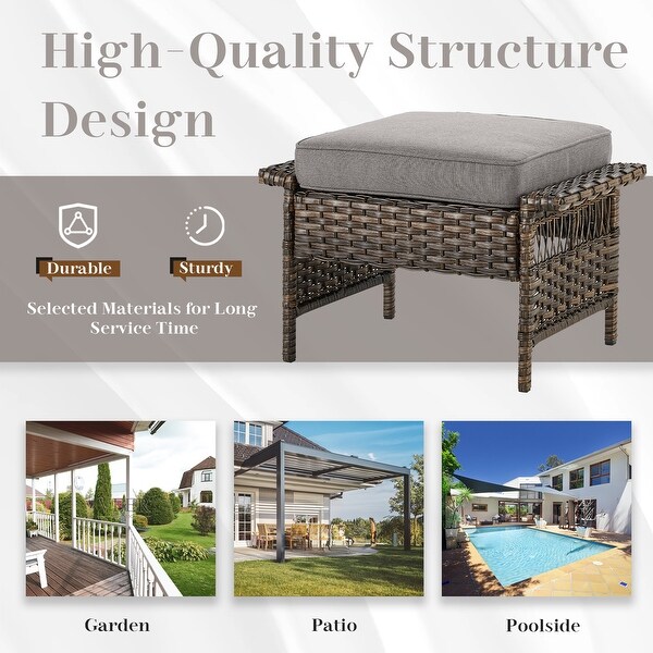 7PCS 3Seat Sofa,2 Swivel Chairs,2 Armchairs,2 Ottomans