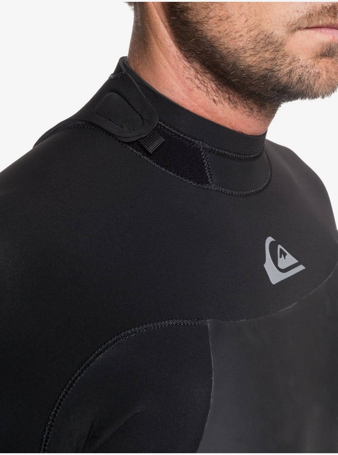Quiksilver Syncro 3/2 Back Zip Wetsuit - Black/Silver - S