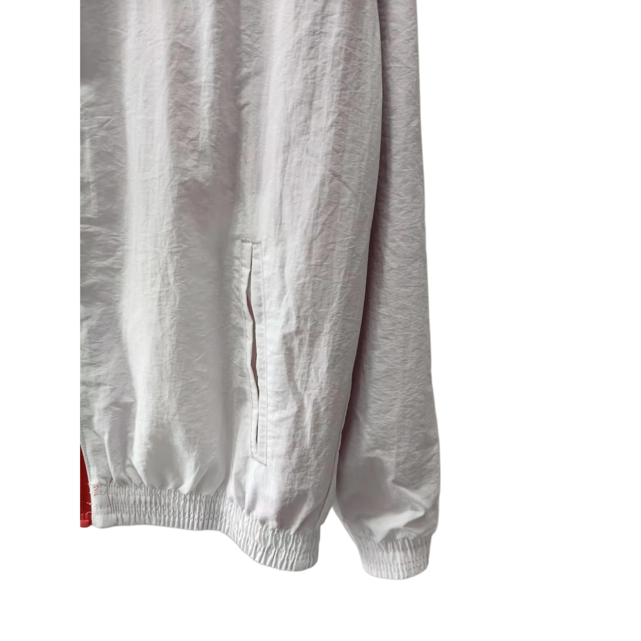 Spanish Red and White Double-Sided Silicone Windbreaker
