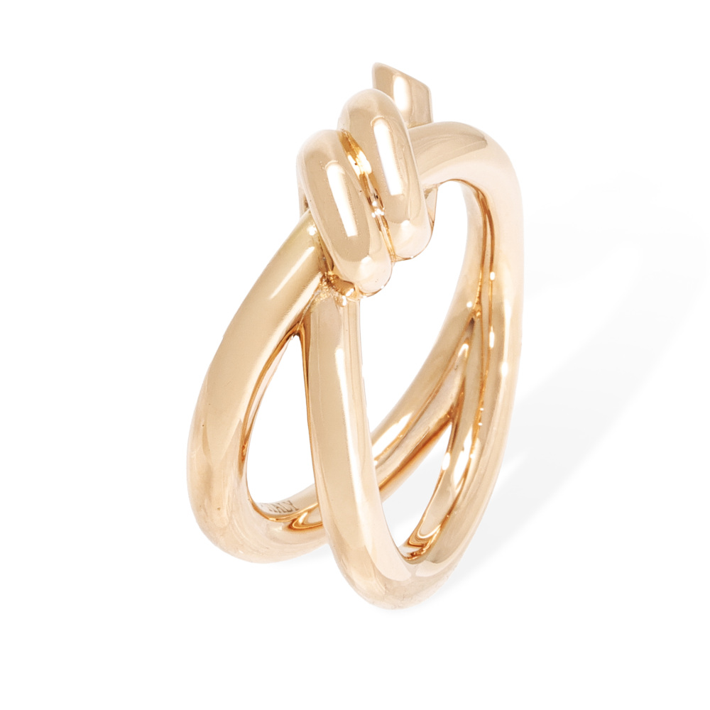 Tiffany & Co. Knot Ribbon Ring 18K Rose Gold