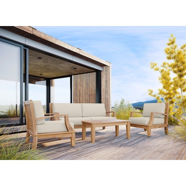 Eliane Teak Sofa with Sunbrella Cushion