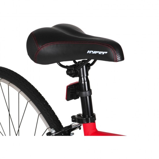 700c Men’s SpinFit Hybrid Bike, Black/Red